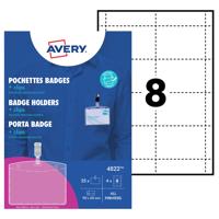 AVERY BADGE HOLDERS 60X90MM (25)
