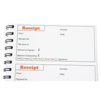 SPIRAL BOUND DUPLICATE RECEIPT BOOK