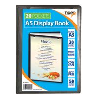 SOFT COVER DISP BK A5 20 PKT BLACK