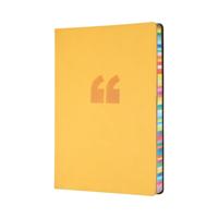COLLINS EDGE CASEBOUND NOTEBOOK A5 YLW