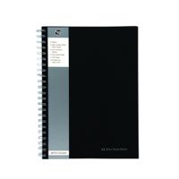 Pukka Pad Black Wirebound Notebook A4 160pages SBWRULA4