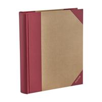KENRO GREEN WOOD PHOTO ALBUM 6X4 RED