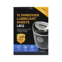 SHREDDER LUBRICANT SHEETS (12 SHEETS)