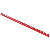 PLASTIC BINDING COMBS A4 10MM RED (100)