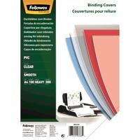 FELLOWES BINDING CVR A4 300MIC CLR (100)