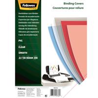 FELLOWES BINDING CVR A3 200MIC CLR (100)