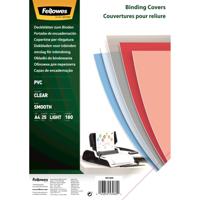 FELLOWES BINDING CVR A4 180MIC CLR (25)