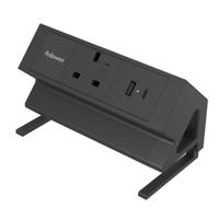 FELLOWES POWER DESK BLACK 100136980