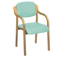 SUNFLOWER VINYL VISITOR ARM CHAIR MINT