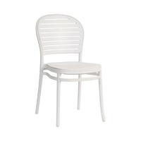 SKANDI IN/OUTDOOR CAFE CHAIR WHT (2)