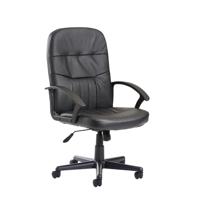 CAVALIER HIGH MANAGERS CHAIR LEATHER BLK
