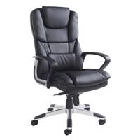 PALERMO EXEC CHAIR LEATHER BLK