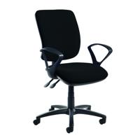 SENZA ASYNCHRO OPERATOR CHAIR FIXARM BLK