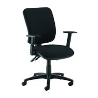 SENZA ASYNCHRO OPERATOR CHAIR ADJARM BLK