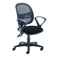 JOTA MESH MED BACK OP CHAIR FIX ARMS BLK