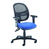 JOTA MESH MED BACK OP CHAIR ADJ ARMS BLU