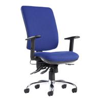 SENZA ERGO EXTRA HIGH BACK CHAIR BLUE