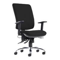 SENZA ERGO EXTRA HIGH BACK CHAIR BLACK