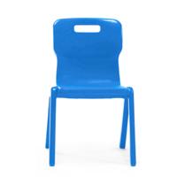 ONE PIECE SCHOOL CHAIR 350MM BLUE