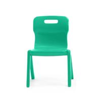 ONE PIECE SCHOOL CHAIR 430MM GREEN