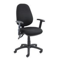 VANTAGE 102 ADJ ARM OPERATOR CHAIR BLACK