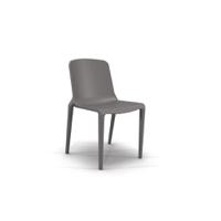 HATTON STACKING DINING CHAIR IRON GRY