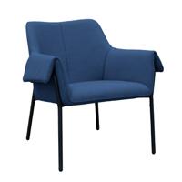LIANA LOUNGE CHAIR BLK/MID BLUE