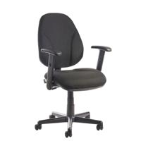 BILBAO LUMBAR FABRIC OP CHR ADJ ARM BLK