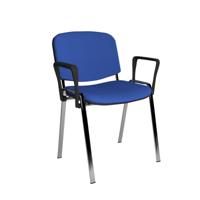 TAURUS STACKING ARM CHAIR CHM/BLU