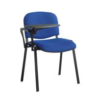 TAURUS STACKING ARM CHAIR +TAB BLK/BLU
