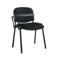TAURUS STACKING ARM CHAIR +TAB BLK/CHAR