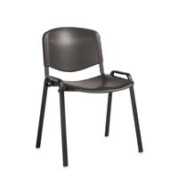 TAURUS PLASTIC STACKING CHAIR BLK