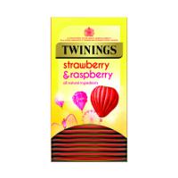 TWININGS STRAWBERRY & RASPBERRY TEA (20)