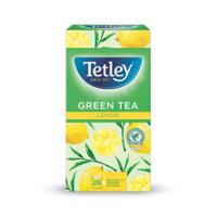 TETLEY GREEN TEA WITH LEMON TEABAGS (25)