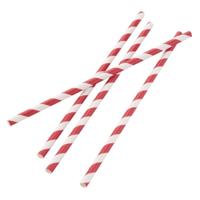 STRIPED PAPER STRAWS DISP BOX (250)