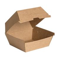 KRAFT BURGER BOX 105X105X70MM (50)
