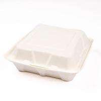 BAGASSE PULP FOOD BOX 9X6INCH (50)