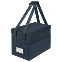LEITZ FABRIC CMPT HOT DESK BAG & LID GRY