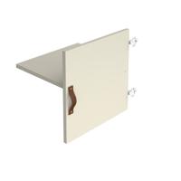 CUBE CUPBOARD DOOR & SHELF 1280X400 WHT