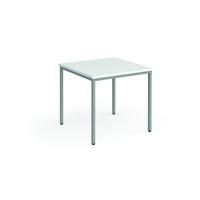 RECTANGULAR FLEXI TBL 800X800 SLV/WHT