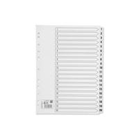 PRESSBOARD INDEX A4 1-20 WHITE