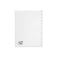 POLYPROPYLENE INDEX A4 1-12 WHITE