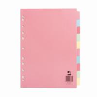 SUBJECT DIVIDERS 10 PART A4+ MCOL