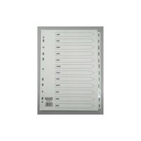 BOARD DIVIDERS JAN-DEC A4 WHITE