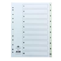 CONCORD POLYPROP INDEX 1-10 WHT 64101