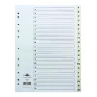 CONCORD POLYPROP INDEX A-Z WHT 64601