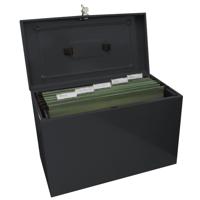 METAL HOME FILE BOX FOOLSCAP BLACK