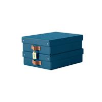 LEITZ STORAGE BOX MED LOW OCEAN BLUE (2)