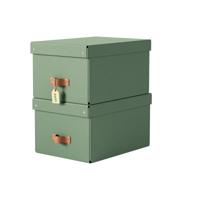 LEITZ STORAGE BOX MED GREEN (2)
