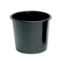 PLASTIC WASTE BIN BLACK